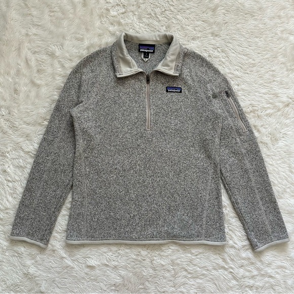 Patagonia Jacket Women's Better Sweater 1/4-Zip Fleece Pullover Pelican Sz S - Picture 2 of 12